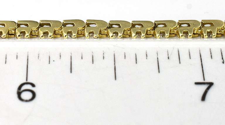 Glinting 0.38CTW Diamond Bracelet in 14KT Yellow Gold