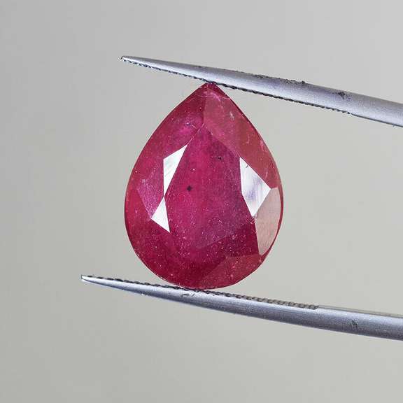 Huge 17.00 Carat Pear Cut Ruby Loose Gemstone!