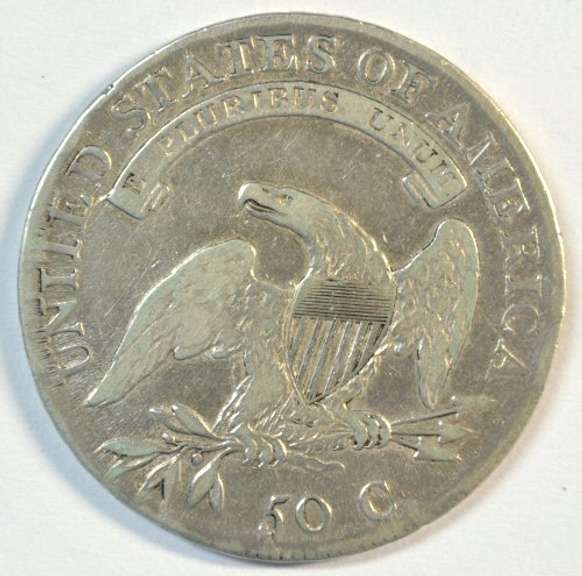 Scarce early 1808 Capped Bust Half Dollar. Nice circ