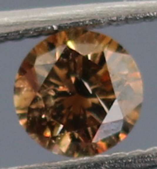 Glittering .21ct untreated rich chocolate Diamond