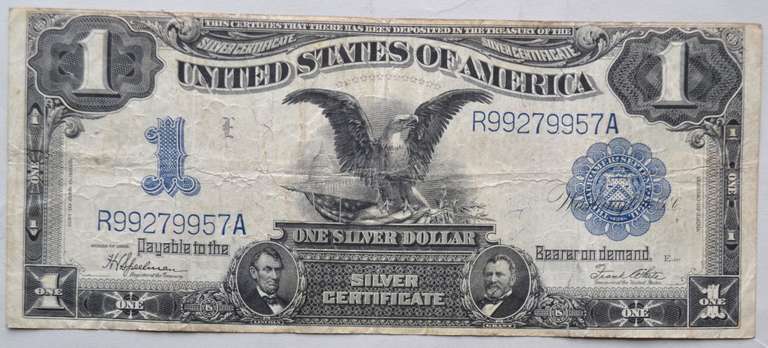 $ 1 1899 Black Eagle Silver Certificate