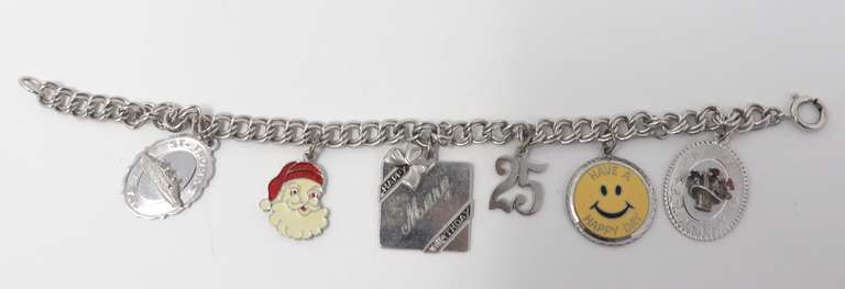 Vintage Sterling Silver Charm Bracelet