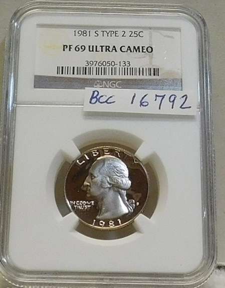 1981-S Type 2 PROOF Wash Qtr NGC PR-69-UC