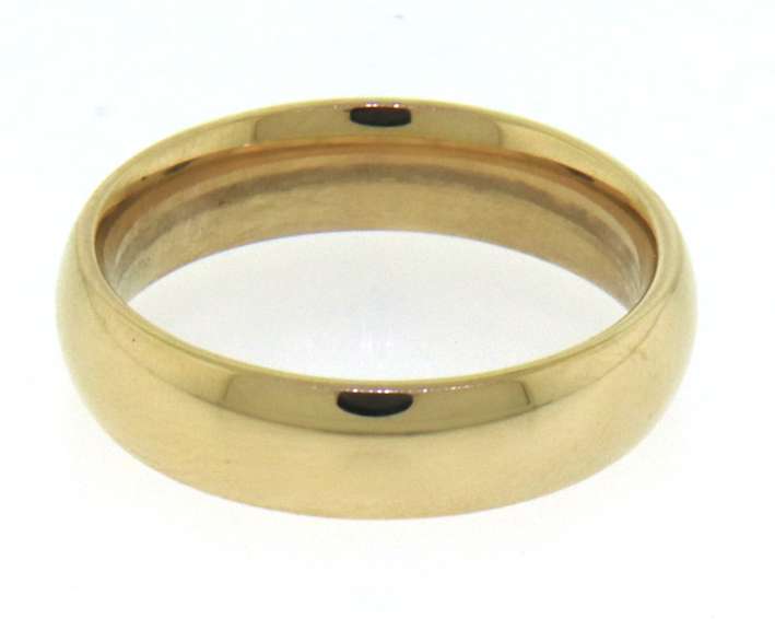 Trendy Yellow Gold Artcarved 5.5mm Comfort Fit Band