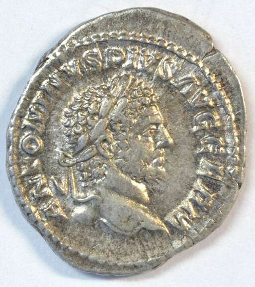 Near Mint Caracalla Roman Silver Denarius, 198-217 AD