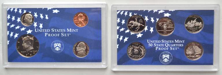 1994 1999 2000 & 2007 US Proof Sets