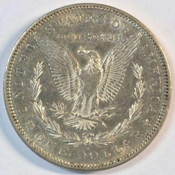 Flashy near mint 1883-S Morgan Silver Dollar. Scarce AU