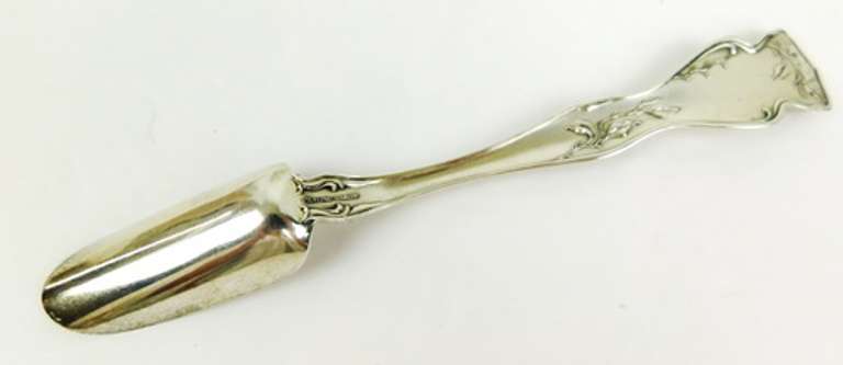 Antique Ornate Sterling Silver Cheese Scoop