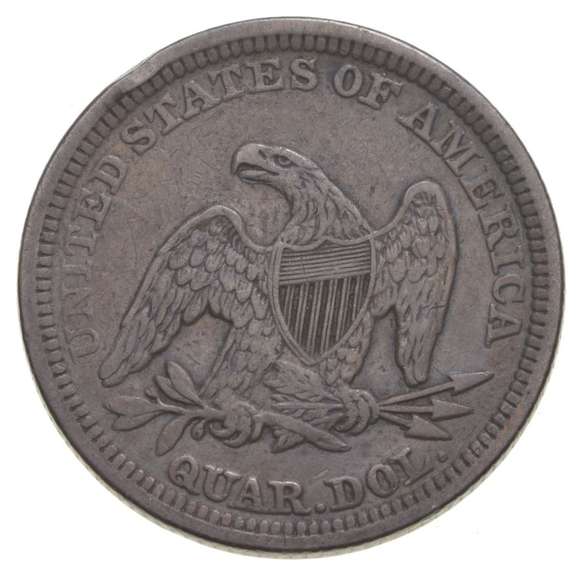 1857 Seated Liberty Quarter