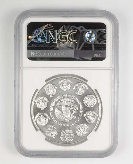 MS69 2002 MO Mexico 1 Onza .999 Fine Silver - Graded NGC