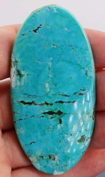 Huge! 136.5ct Persian blue Turquoise cabochon