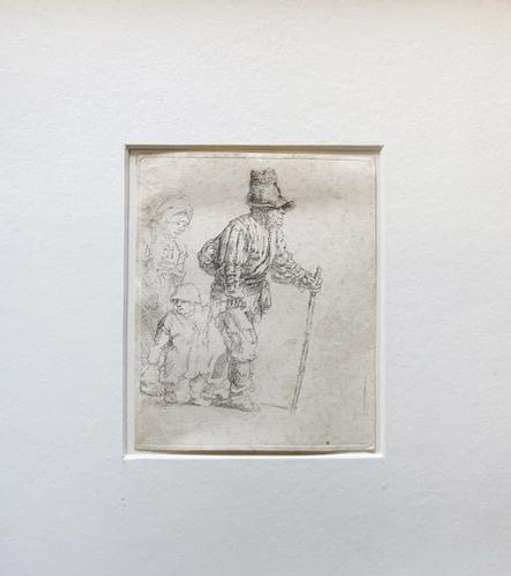 Rembrandt Original Etching Framed