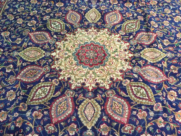 VINTAGE PERSIAN TABRIZ RUG 9.9x13