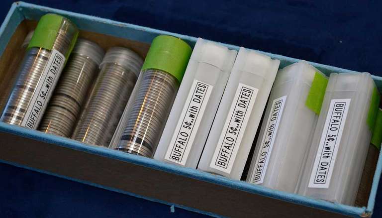 Lot Of Buffalo Indian Head Nickels 15 Rolls of 40 Coins.