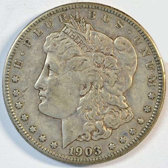 Better date 1903-S Morgan Silver Dollar in Choice VF+