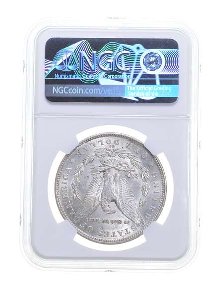AU58 1891-CC Morgan Silver Dollar TOP-100 VAM-3 Spitting Eagle - NGC