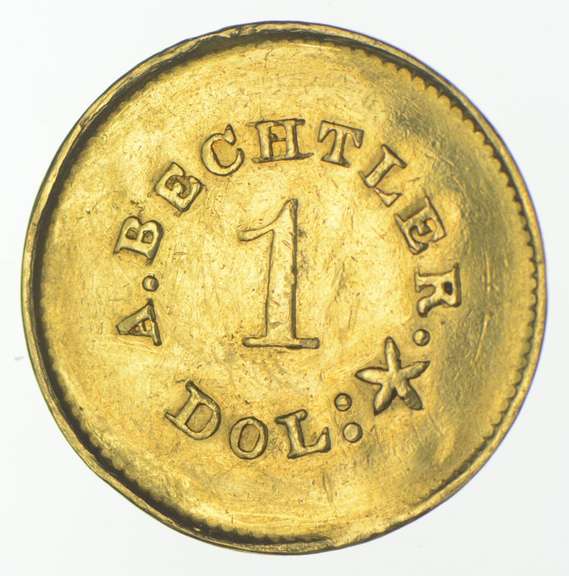 A. Bechtler $1 California Gold Dollar
