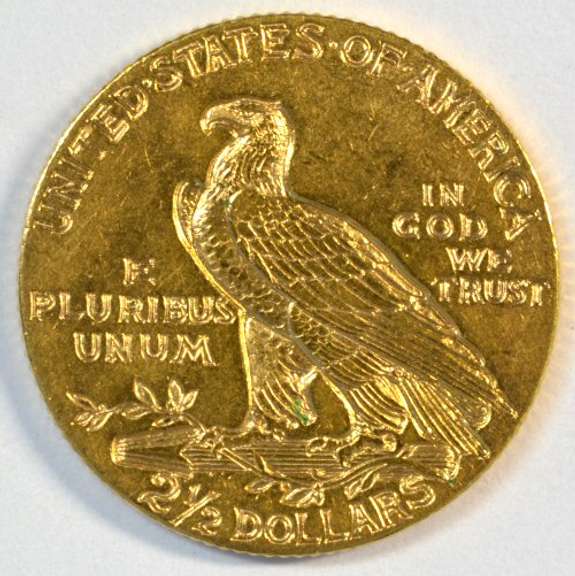 Better date 1909 US $2.50 Indian Gold Piece. Choice BU