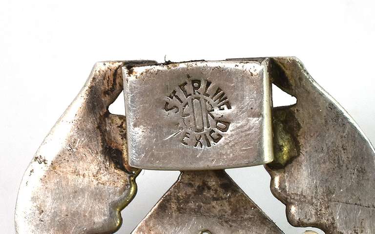 Eye-Catching Carved Green Stone Bangle in Sterling Silver