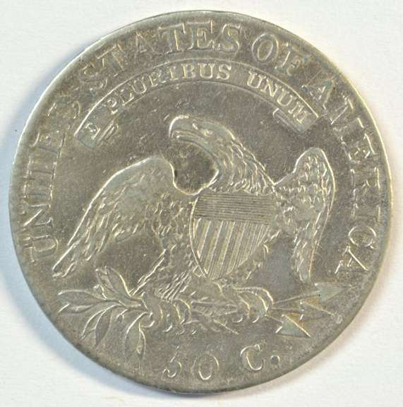 Scarce 1818/7 Capped Bust Half Dollar. Appealing