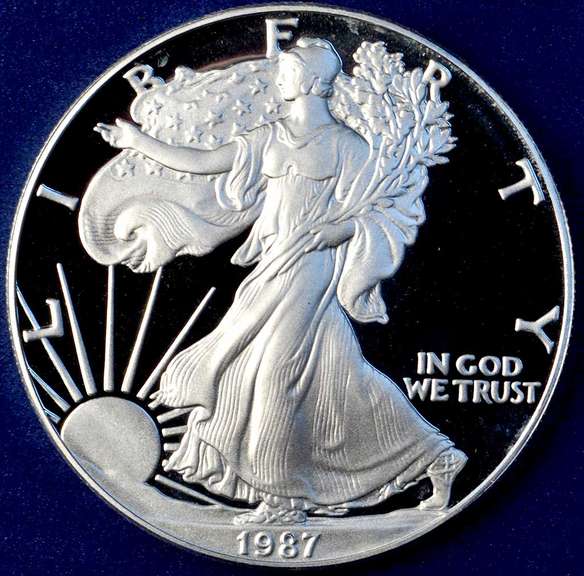 1987 Proof American Silver Eagle.