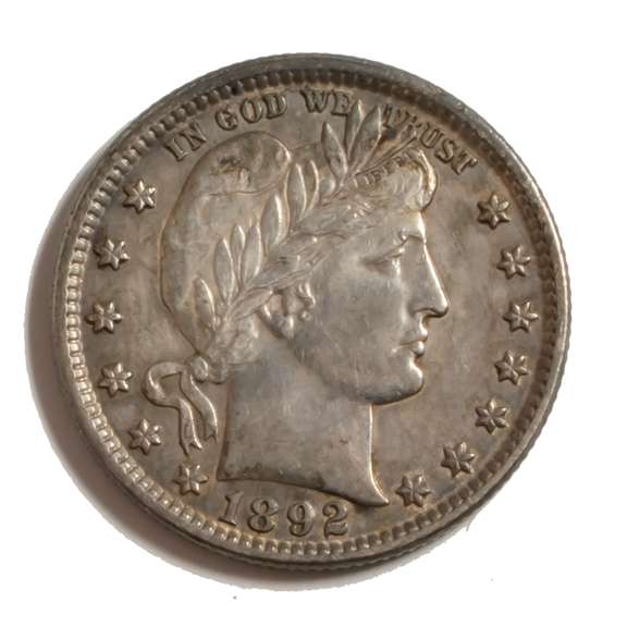 1892 Near Unc Barber Quarter