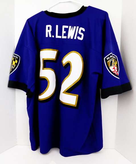 Ravens R. Lewis #52 Football Jersey, XL