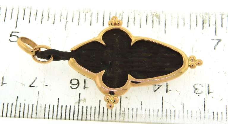 Incredible 18kt Barry Brinker Cross Pendant
