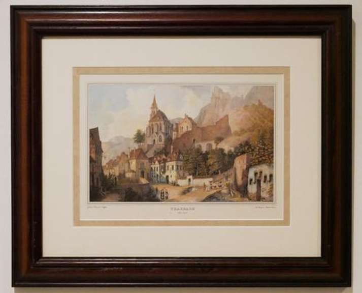 Architectural Chromolithograph of Trarbach 19th Century