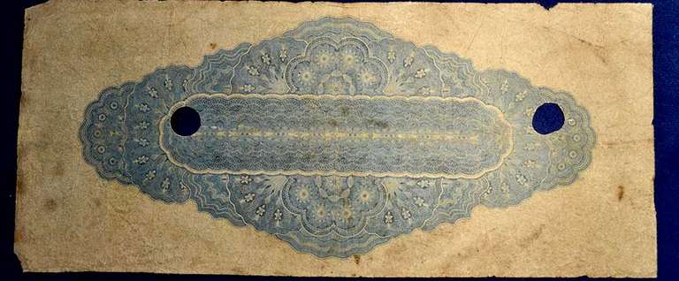 Bank Of West Tennessee, Memphis. Five Dollars 1861 Punch Cancelled. Circulated.