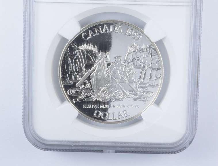 PF70 UCAM 1989 Canada $1 Silver - Mackenzie River - Graded NGC