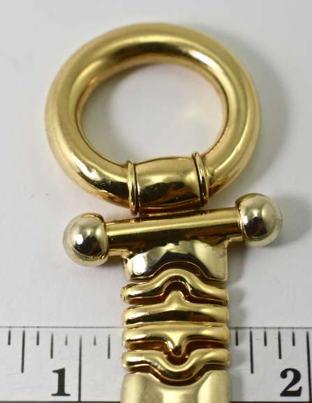 Elegant 18K Heavy Stampato Necklace