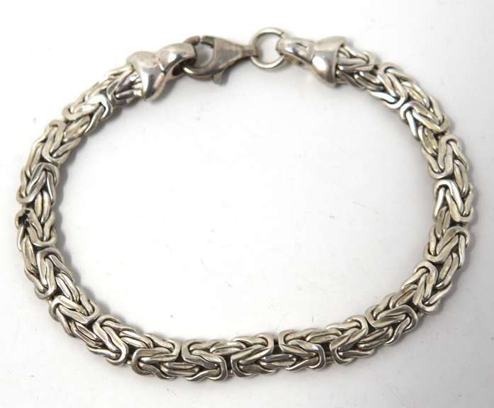 Sterling Silver Byzantine Bracelet