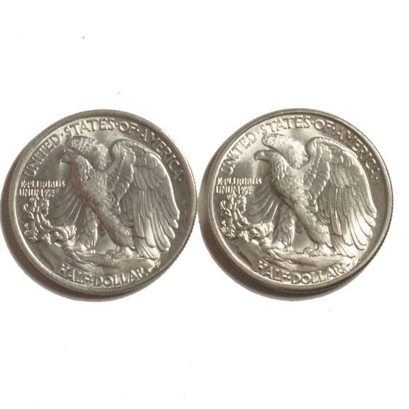 1942 1947 Frosty White BU Walker Half