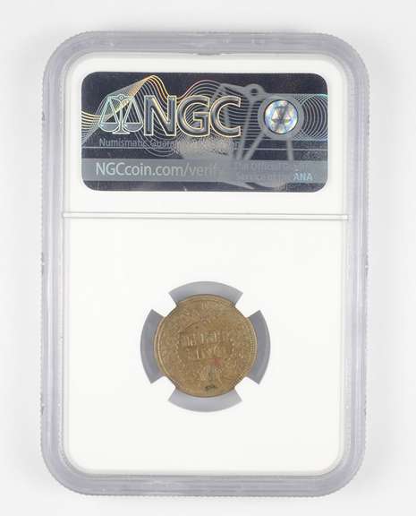 AU58 1864 Indian Head Cent - Copper Nickel - Graded NGC