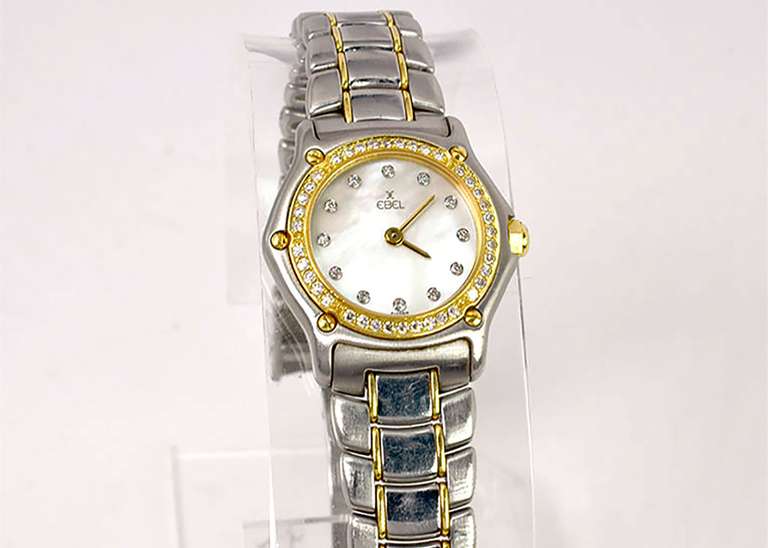 Ebel Swiss Ladies 18k & Diamond. Pre-Owned.