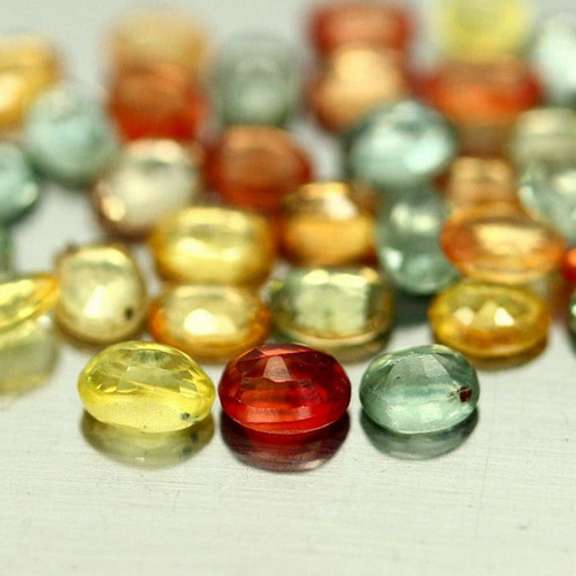 Heated only! Vibrant 6.92ct fancy color Sapphire set