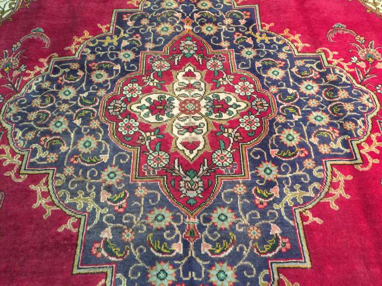 STUNNING UNIQUE PERSIAN TABRIZ RUG 9.8x13