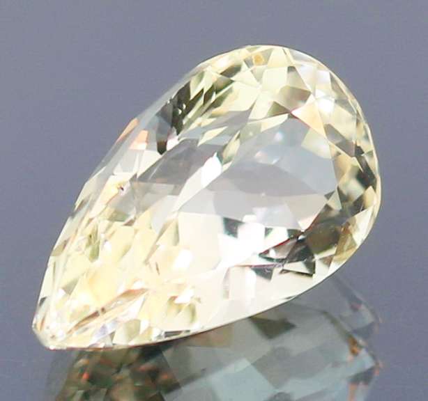 Remarkable 16.72ct high fire platinum blonde Kunzite