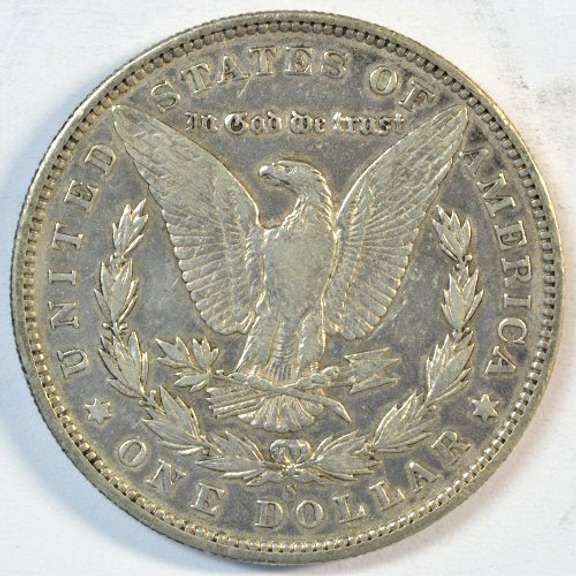 Ultra Rare 1892-S Morgan Silver Dollar in Choice XF/AU