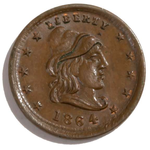 1864 Patriotic Unc Civil War Token