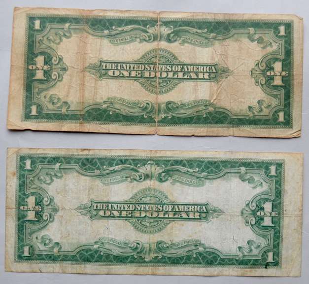 2 Last Issue Large Size $ 1 Silver Cerificates