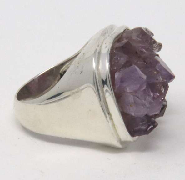 Amethyst Sterling Silver Signed Ring