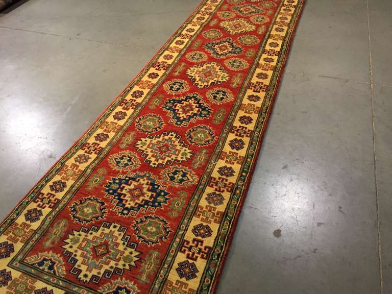 EXQUISITE FINE KAZAK RUNNER 2.6x9.6