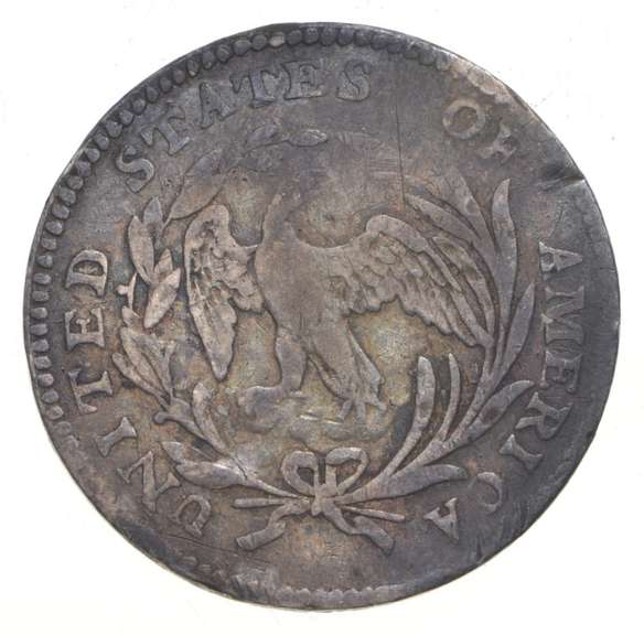 1797 Draped Bust Half Dime - LM-3 R5 - Bent - 16 Stars