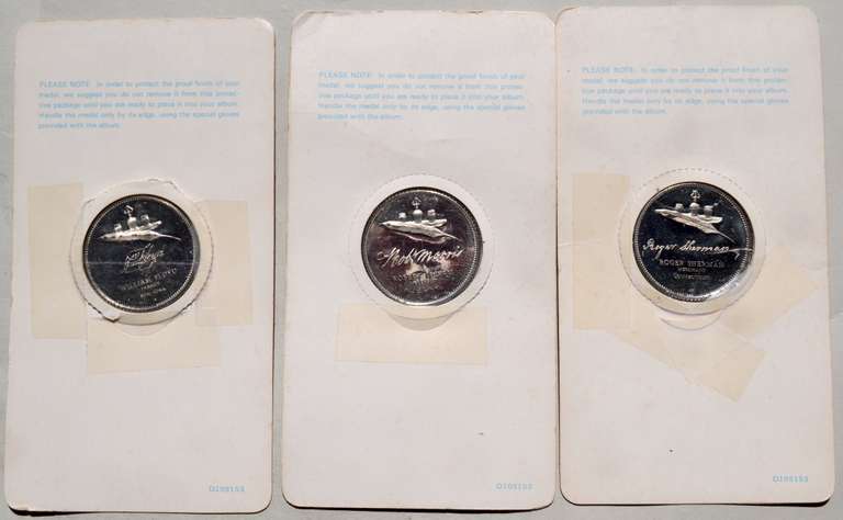 3 Franklin Mint Signers Of the Declaration Sterling Medals