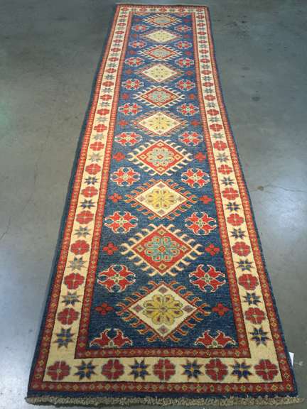 STUNNING FINE KAZAK RUNNER 2.8x10.1