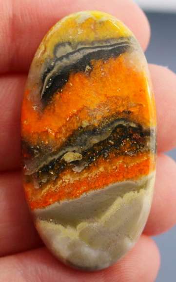Vivid! Collectors 37.87ct Indonesian Bumble Bee Jasper