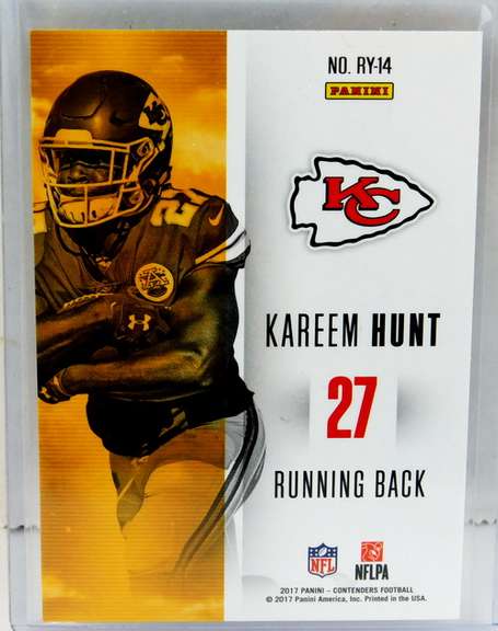 Kareem Hunt Rookie of the Year Football Card