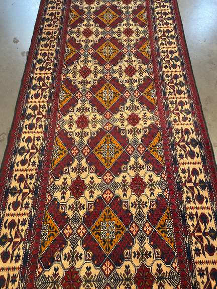 MAGNIFICENT AFGHAN RUNNER 3X10
